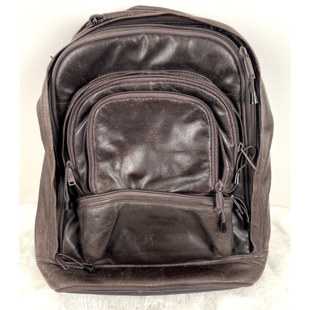 Leather Backpack - Dark Brown Women's Bag